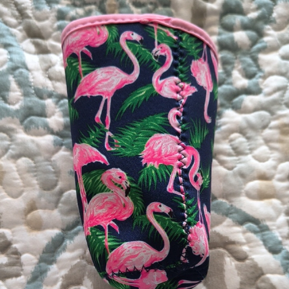 Simply Southern Pink Flamingo Cup Sleeve